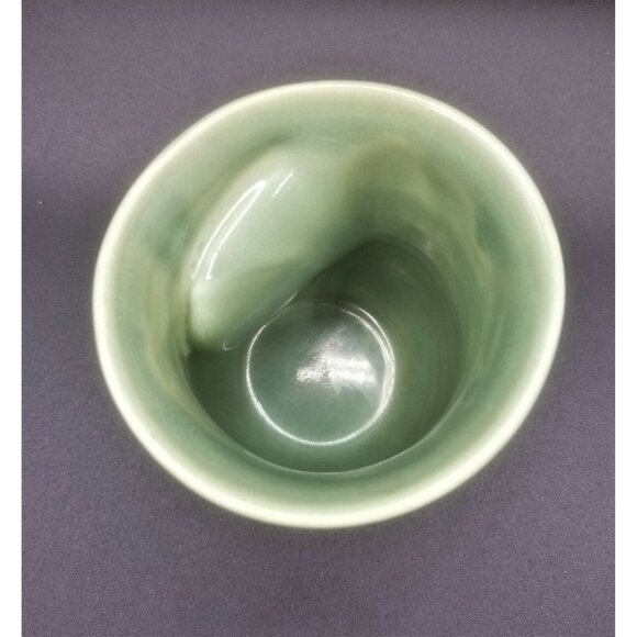 Clay In Motion Pottery Misty Green Neher Coffee Cup Handwarmer Mug Oregon 2017 - Picture 5 of 7